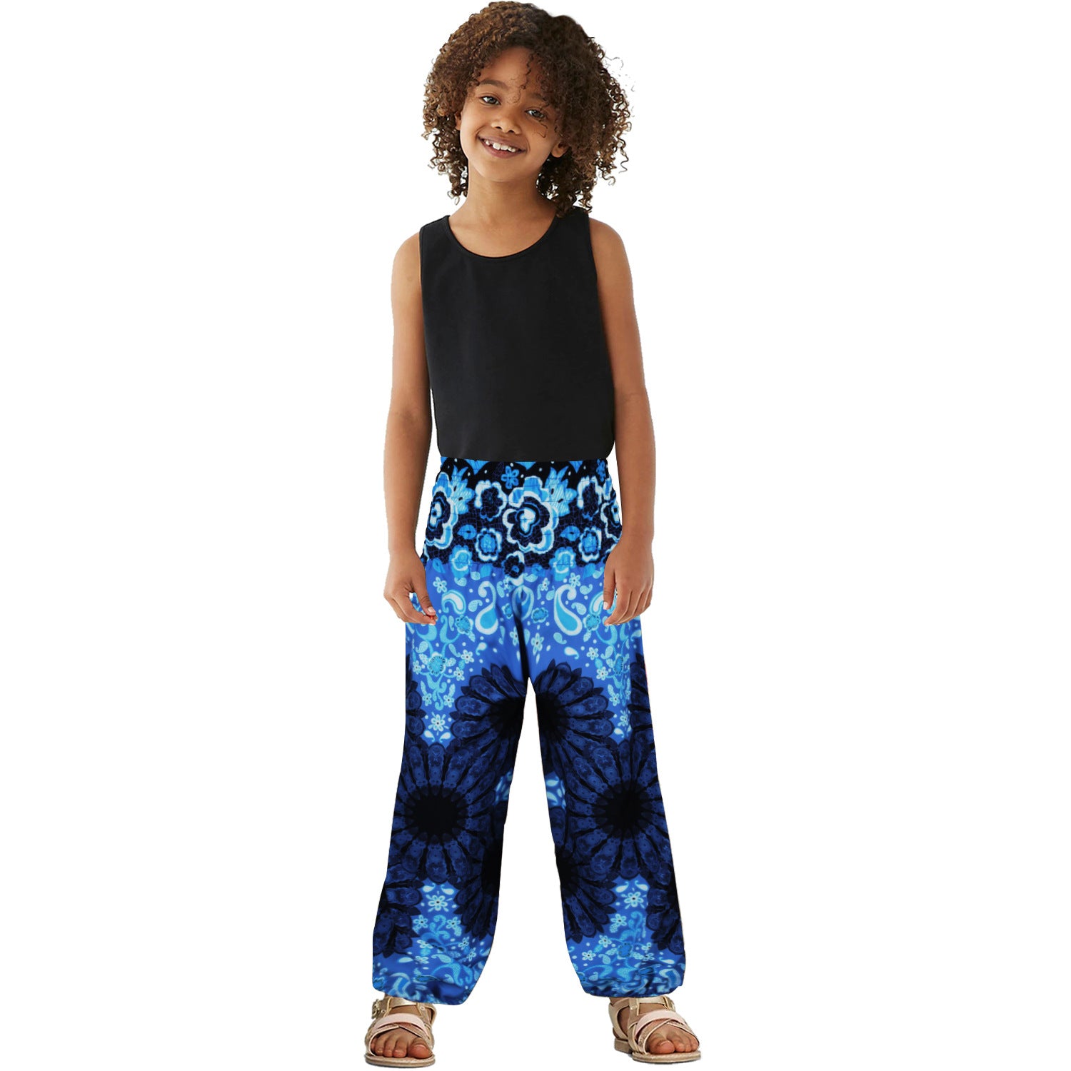 Family Matching Yoga Pants Trend Digital Printing Parent-child Dresses