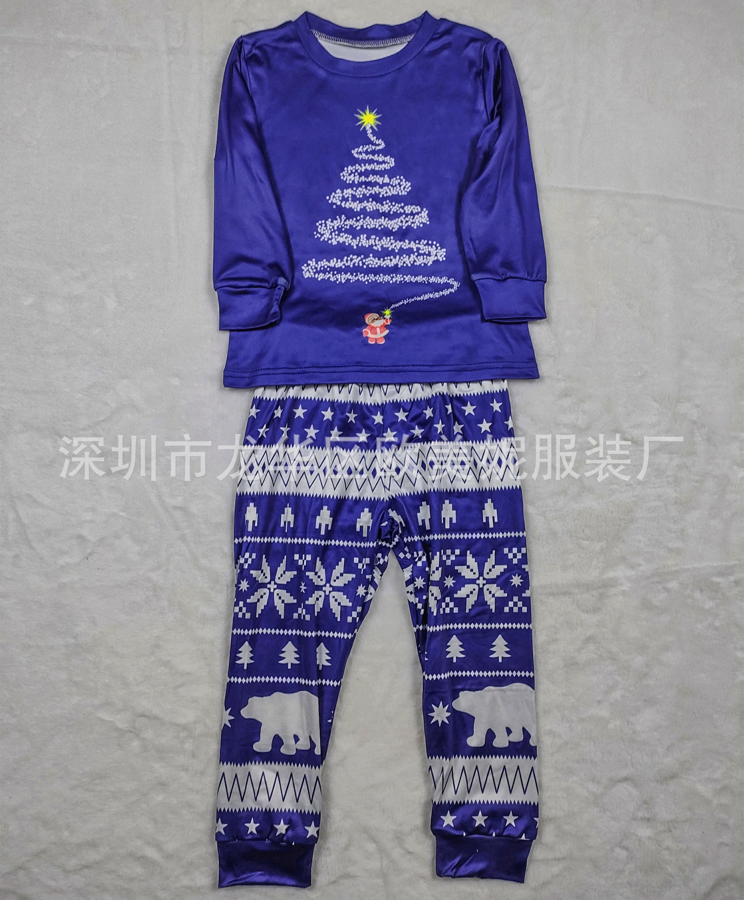 Family Matching Christmas Long Sleeve Cartoon Pajamas