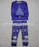 Family Matching Christmas Long Sleeve Cartoon Pajamas