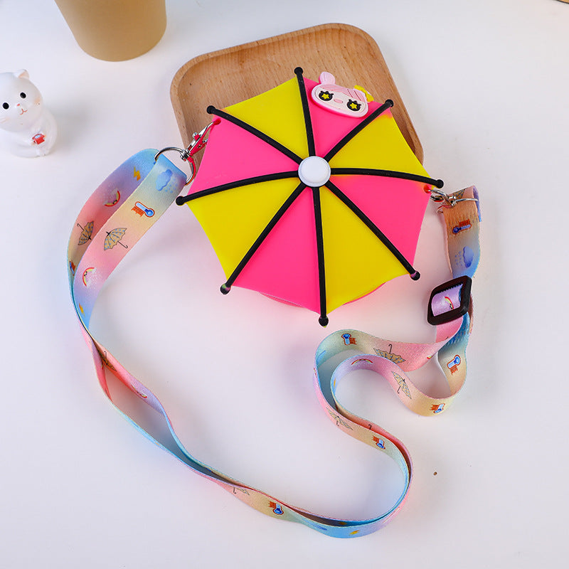 Kid Relieve Stress Puzzle Cartoon Silicone Zero Wallet Personalized Umbrella Bag