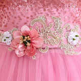 Kid Girl Princess Peng Gauze Piano Playing Dresses
