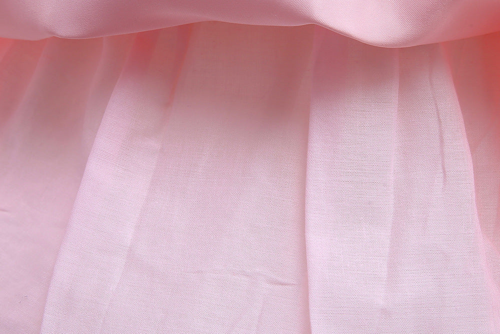 Kid Girls Awning Mesh Embroidery Princess Flower Dress