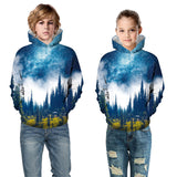 Kid Boy Girl Long Sleeve Fashion Fall 3D Digital Printing Hoodie