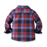 Kid Baby Boy Suit Autumn Long Sleeve Little Gentleman Suspenders 3 Pcs Sets