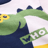 Kid Baby Boy Top Combed Cotton Dinosaur Sweater