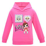 Kid Baby Surprise Doll Fashion Cartoon Girls Long-sleeved Casual Hoodie