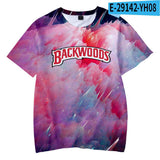 Kid Boy Backwoods Galaxy 3D Hoodies Pullover Short Sleeve Sweatshirt
