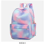 Kid Gradient Rainbow School Bag Large Capacity Backpack 3 Pcs Sets