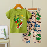 Kid Baby Boy Short Sleeve Home Wear Summer Pajamas