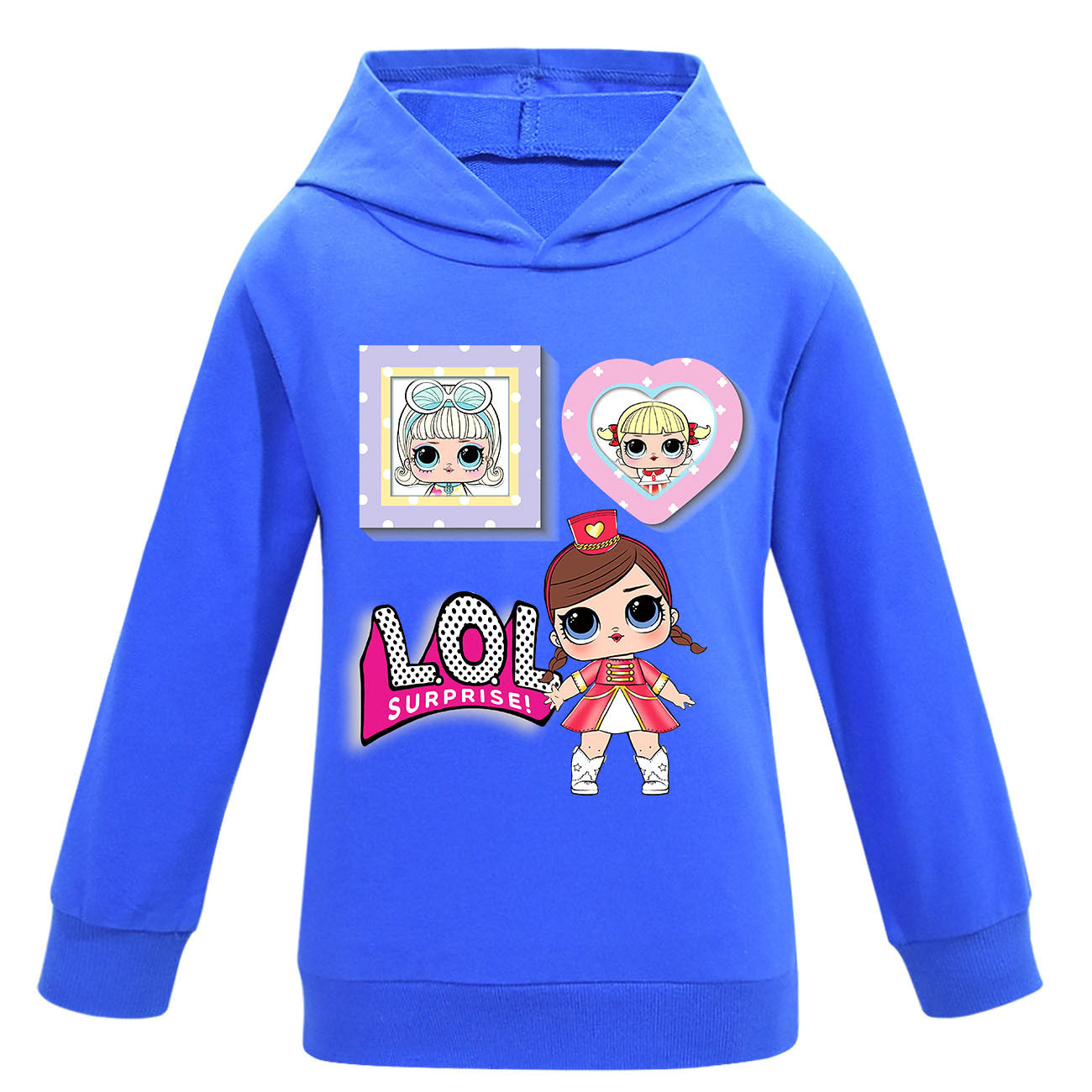Kid Baby Surprise Doll Fashion Cartoon Girls Long-sleeved Casual Hoodie