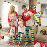 Family Matching Christmas Parent-child Pajamas Suits Set