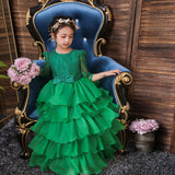 Kid Girl Princess Poncho Christmas Dresses