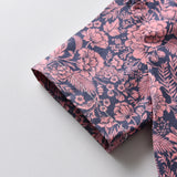 Kid Baby Boys Summer Short Sleeve Floral Casual 3 Pcs Sets