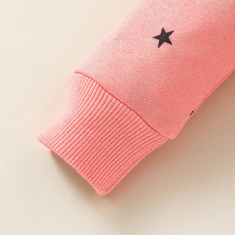 Baby Girl Boy Moon Long-sleeved Onesie Autumn Hooded Climbing Rompers