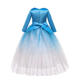 Kid Girl Long Sleeve Autumn Birthday Princess Piano Performance Dresses