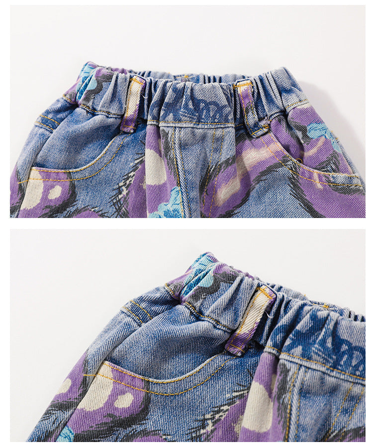 Kid Baby Girl Rabbit Cowboy Spring Autumn Leisure 2 Pcs Sets