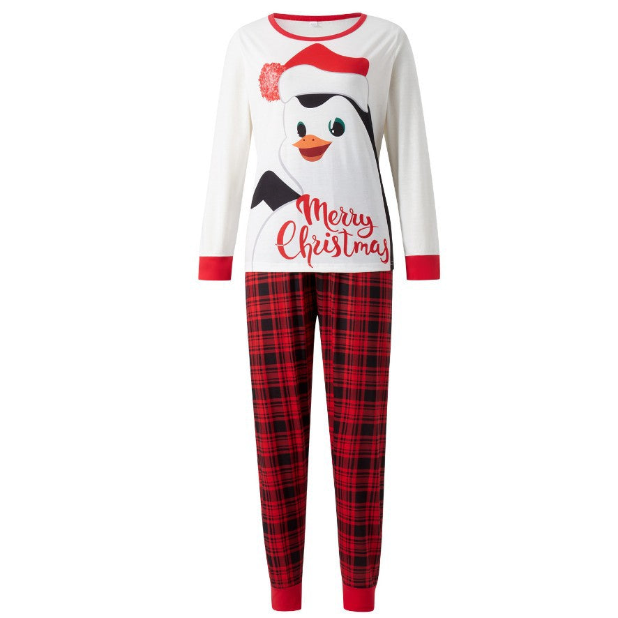 Family Autumn Parent-child Outfit Full Loose Christmas Pajamas