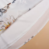 Family Matching Mother Daughter Summer Printed Chiffon Elegant Dresses