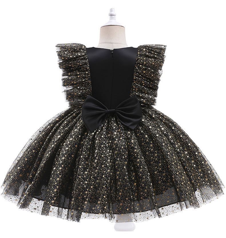 Kid Baby Girl Christmas Popular First Year Mesh Princess Dress