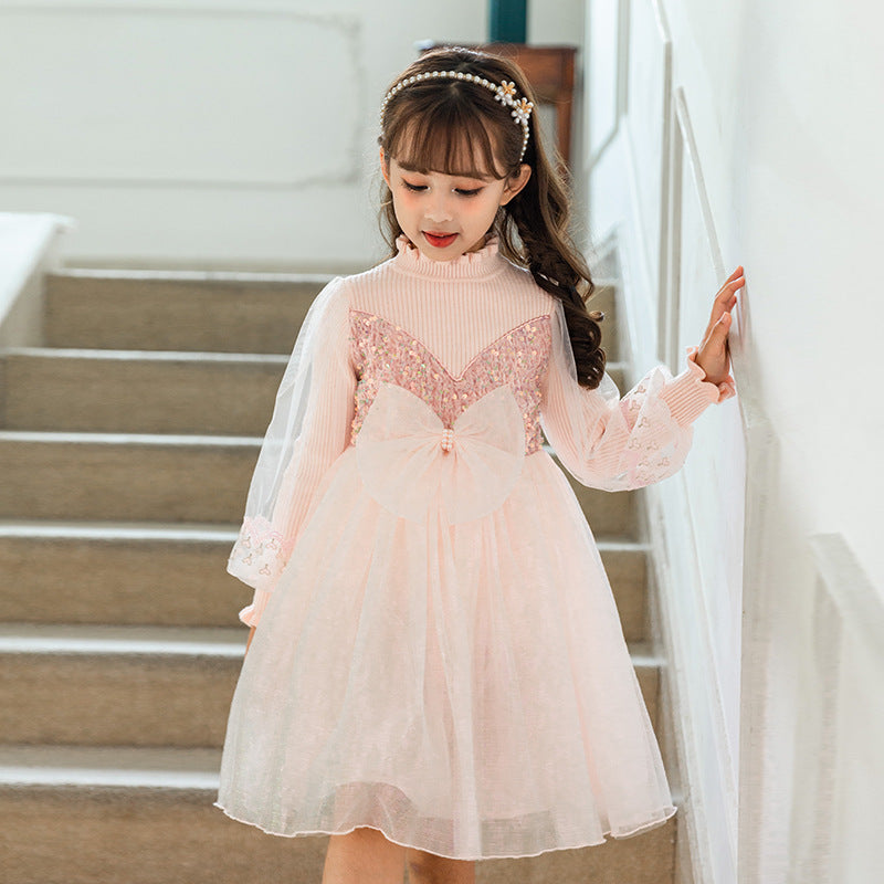 Kid Girl Princess Western Red Spring Dresses