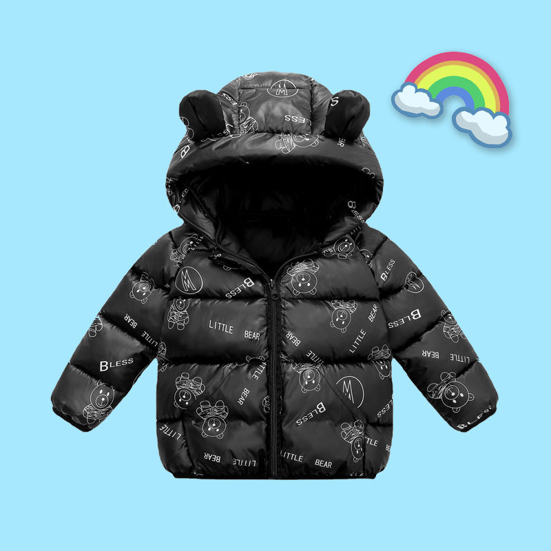 Kid Baby Girl Boy Jacket Lightweight Down Cotton-padded Coat