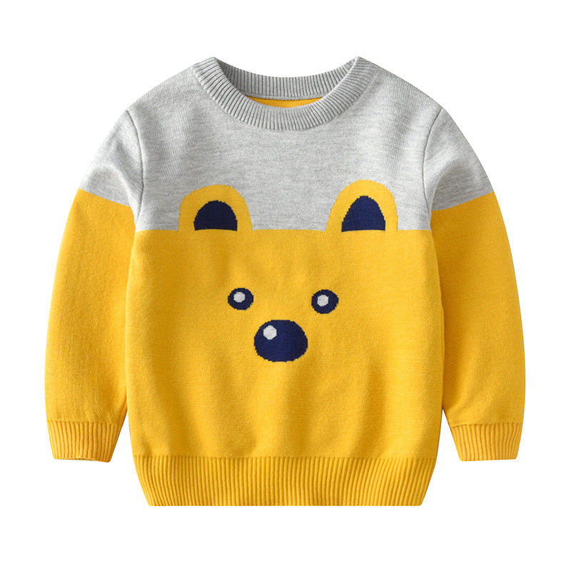 Kid Baby Girl Knit Pullover Autumn Christmas Jacquard Sweater