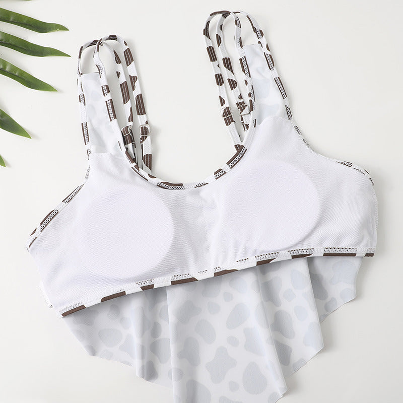 Family Matching Mother-daughter Split Bikini Leopard Print Sexy Swimsuit