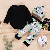 0-18M Baby Spring Autumn Long Sleeve Halloween 3 Pcs Sets