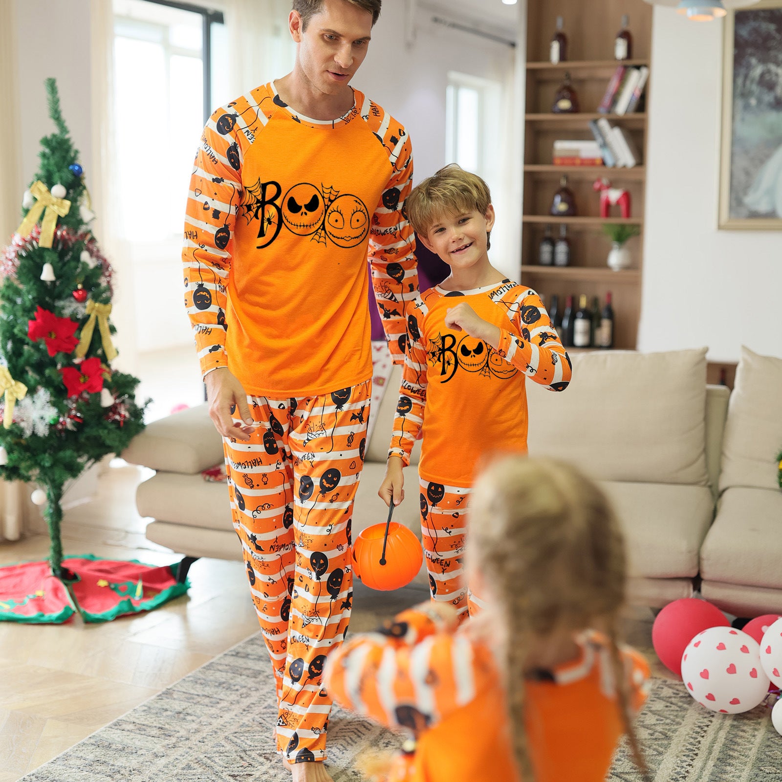 Family Matching Halloween Print Set Parent-child Pajamas