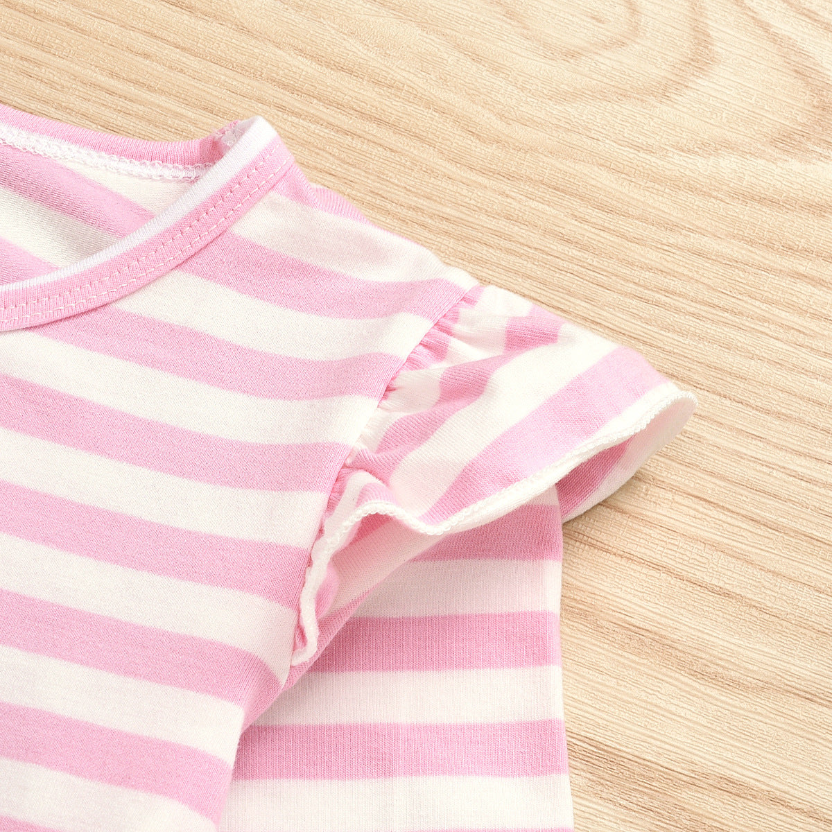 Kid Baby Girls Valentine's Day Stripe 2 Pcs Sets