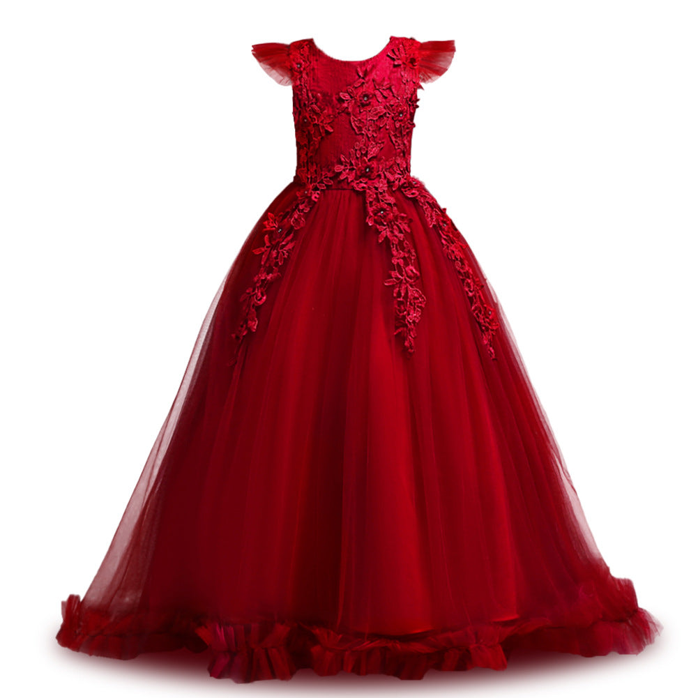 Kid Girl Foreign Princess Long Dress