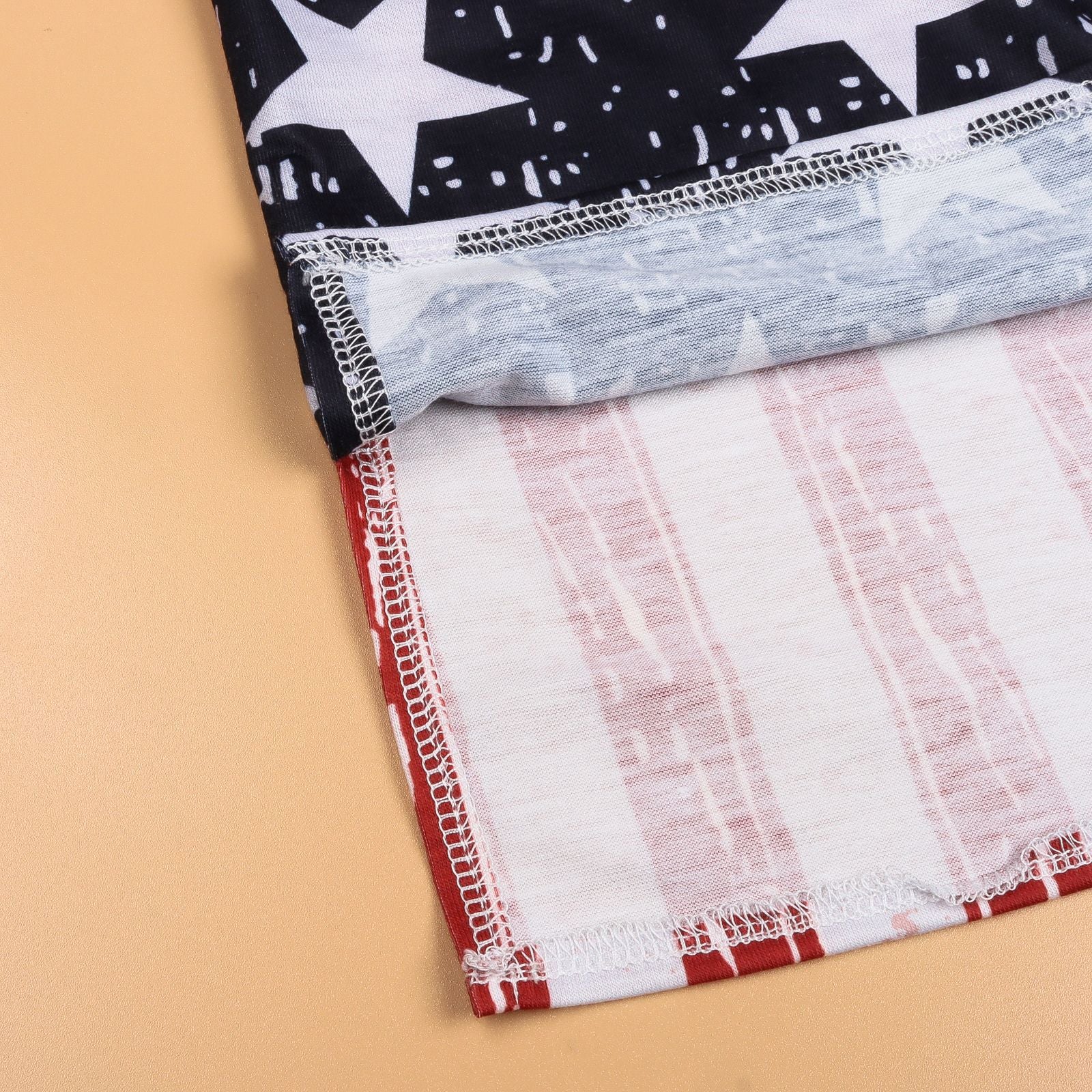 Family Matching Mother Daughter Independence Day Flag Cape Dress