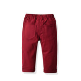 Kid Baby Boy Gentleman Suit Short Sleeve Spring Autumn 3 Pcs Sets
