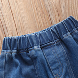 Spring Autumn Kids Baby Boys Trousers Jeans Casual Loose Denim Pants