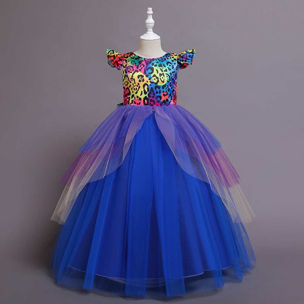 4-14Y Kid Girl Halloween Long Gown Princesss Dress