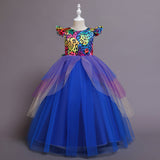 4-14Y Kid Girl Halloween Long Gown Princesss Dress