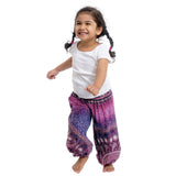Kid Girl National Digital Printed Knickerbockers Leisure Loose Sports Pants