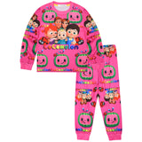 Kid Girl Home Wear Pajamas Long Sleeve Cartoon Pajamas