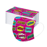 Kid Disposable Cartoon Series Spiny  Non-woven Fabric Three Layers Masks 10 Pcs