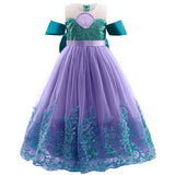 2-10T Kid Girl Princess Mermaid Halloween Fancy Carnival Dresses