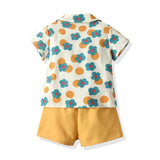 Kids Baby Floral Brother and Sister Family Matching Outfits 2 Pcs