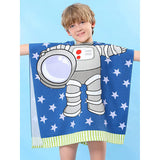 Kid Baby Bath Towel Microfiber Cotton Hooded Beach Soft Poncho Pajamas