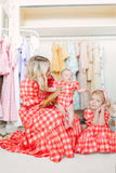 Family Matching Parent-child Bohemian Long Square Collar Dresses