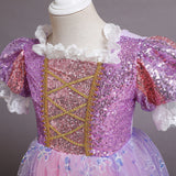 Kid Girl Princess Long Christmas Princess Dresses