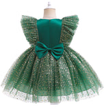 Kid Baby Girl Christmas Popular First Year Mesh Princess Dress