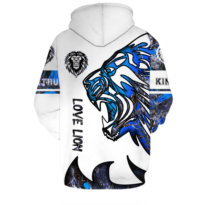 Children Kid 3D Print Animal Lion Hoodie