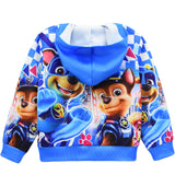 Kid Baby Boy Girl Dog Patrol Team Woof Zipper Hooded Cartoon Coats