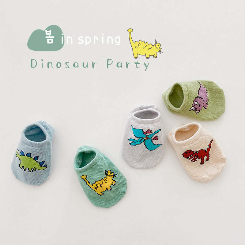 Kid Baby Cotton Anti-Slip Floor Bow Socks 5 Packs