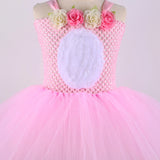 Easter Bunny Pink Kid Baby Girl Unicorn Tutu Mesh Dresses