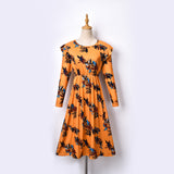 Family Matching Parent-child Mother-daughter Short Sleeve Printed Dress